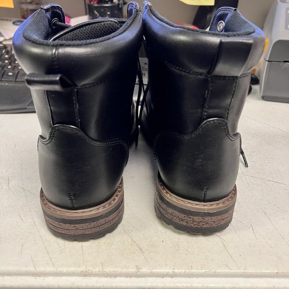 Men's Jeffery Cap Toe Combat Boots Black Size 8 Goodfellow & Co - Picture 3 of 6